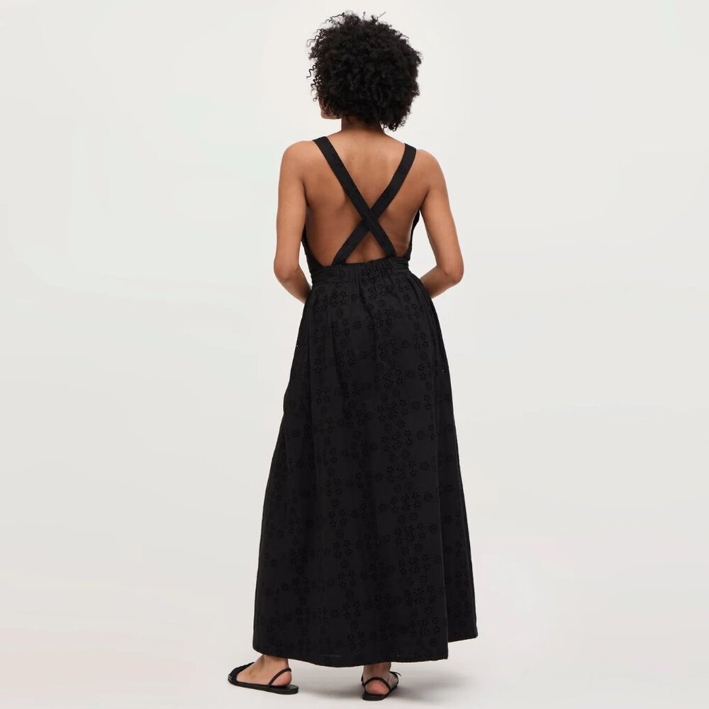 The Eyelet Addie Dress | Black Eyelet - Picture 2 of 3